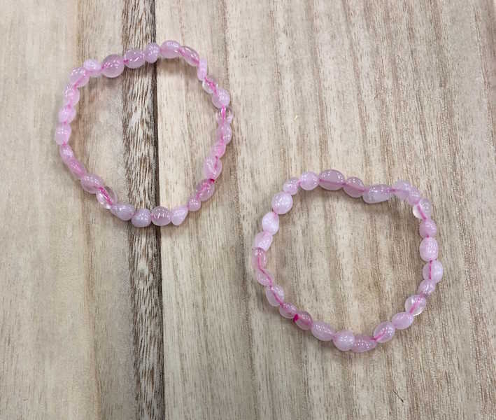 Pulsera Cuarzo Rosa forma